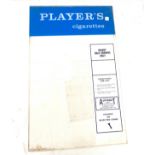 Vintage players cigarette advertising sign measures approx 26 inches high and 16 inches width