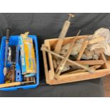 Large selection of vintage and later tools includes drill, files etc