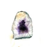 Large Purple Project Amethyst Rock Crystal measures approx 10 inches tall 7 inches wide