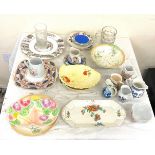 Large selection of vintage and later pottery to include jugs, mugs, plates etc