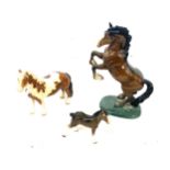 Selection of 3 vintage Beswick Horses