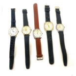 Selection of gents vintage wrist watches to include Limit, Sekonda etc