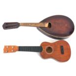 Antique Mandolin and Ukulele