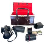 Vintage Canon 277T camera and equipment to include Sky lite lens in hard carry case