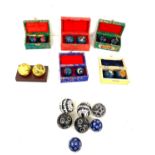 5 pairs of health balls within boxes (chimes), plus selection unboxed health / stress balls