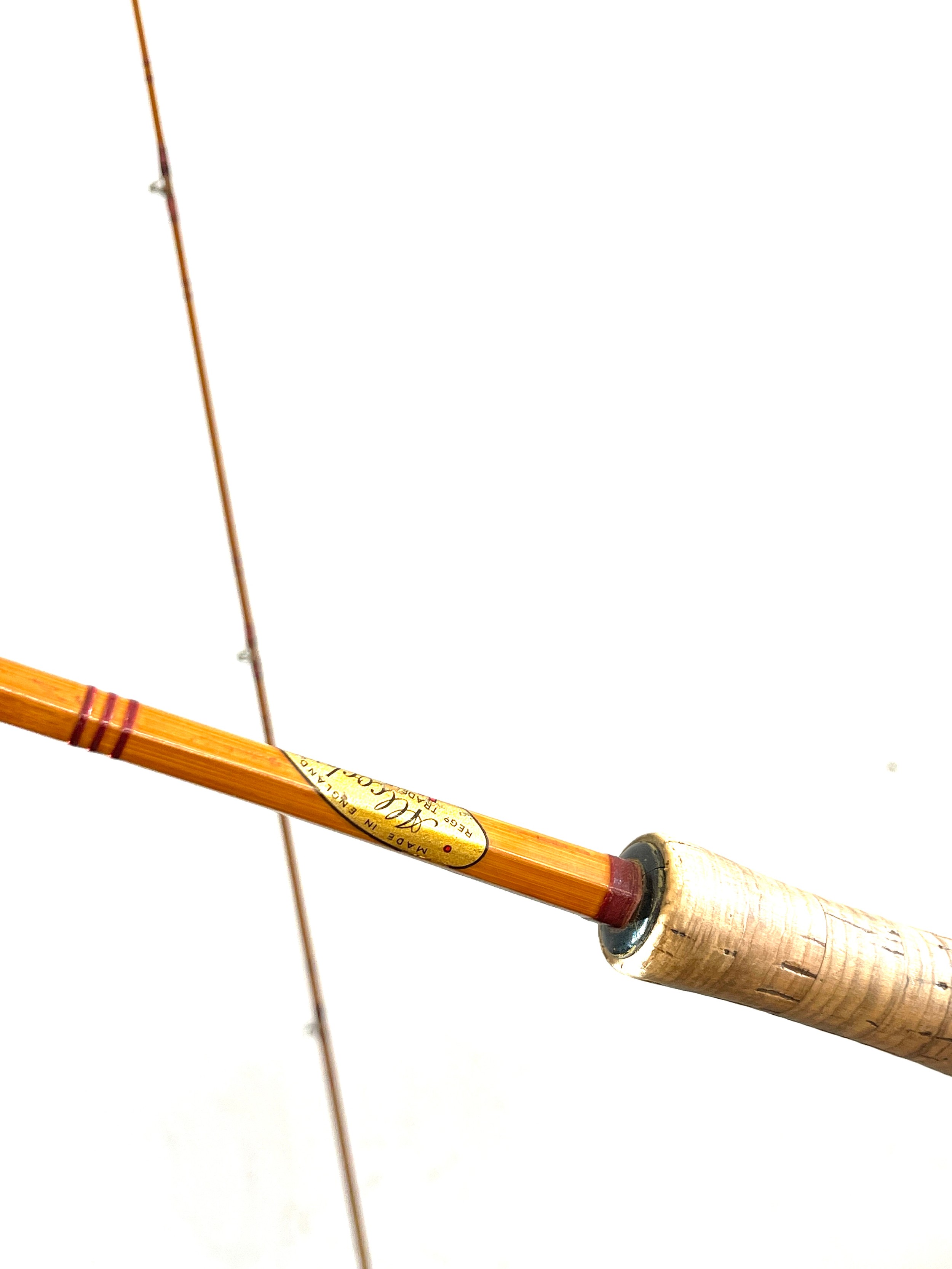 Allcock's vintage Marvel split cane fishing rod, with case - Image 7 of 8