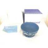 Wedgwood Jasper pale blue conversation bowl with certificate and original box