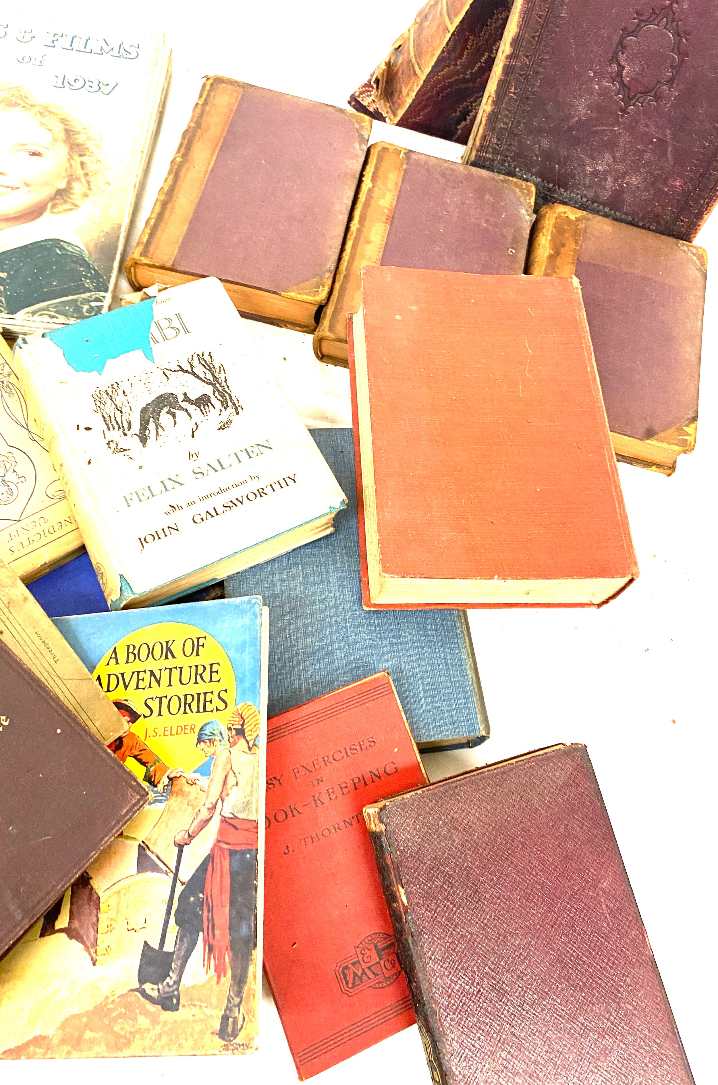 Selection of vintage books to include stars and films of 1937, antique bible etc - Image 4 of 4