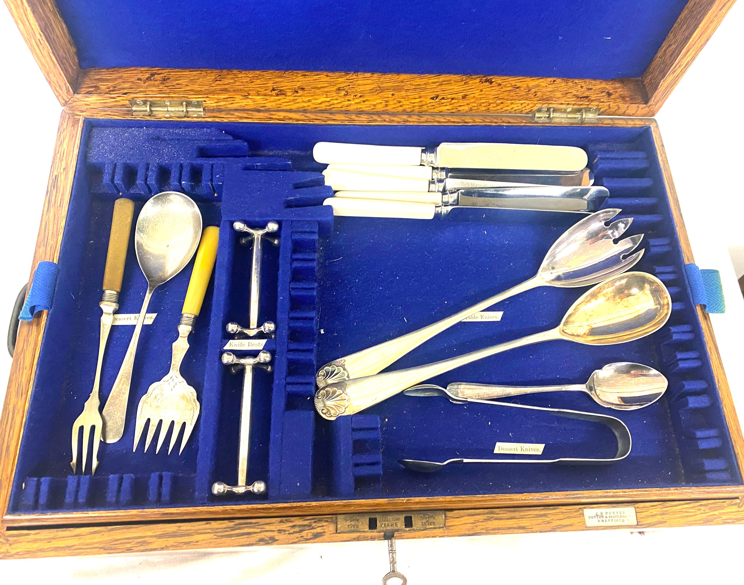 Part canteen of cutlery mostly PH potter with a selection of silver plated cutlery - Image 6 of 7