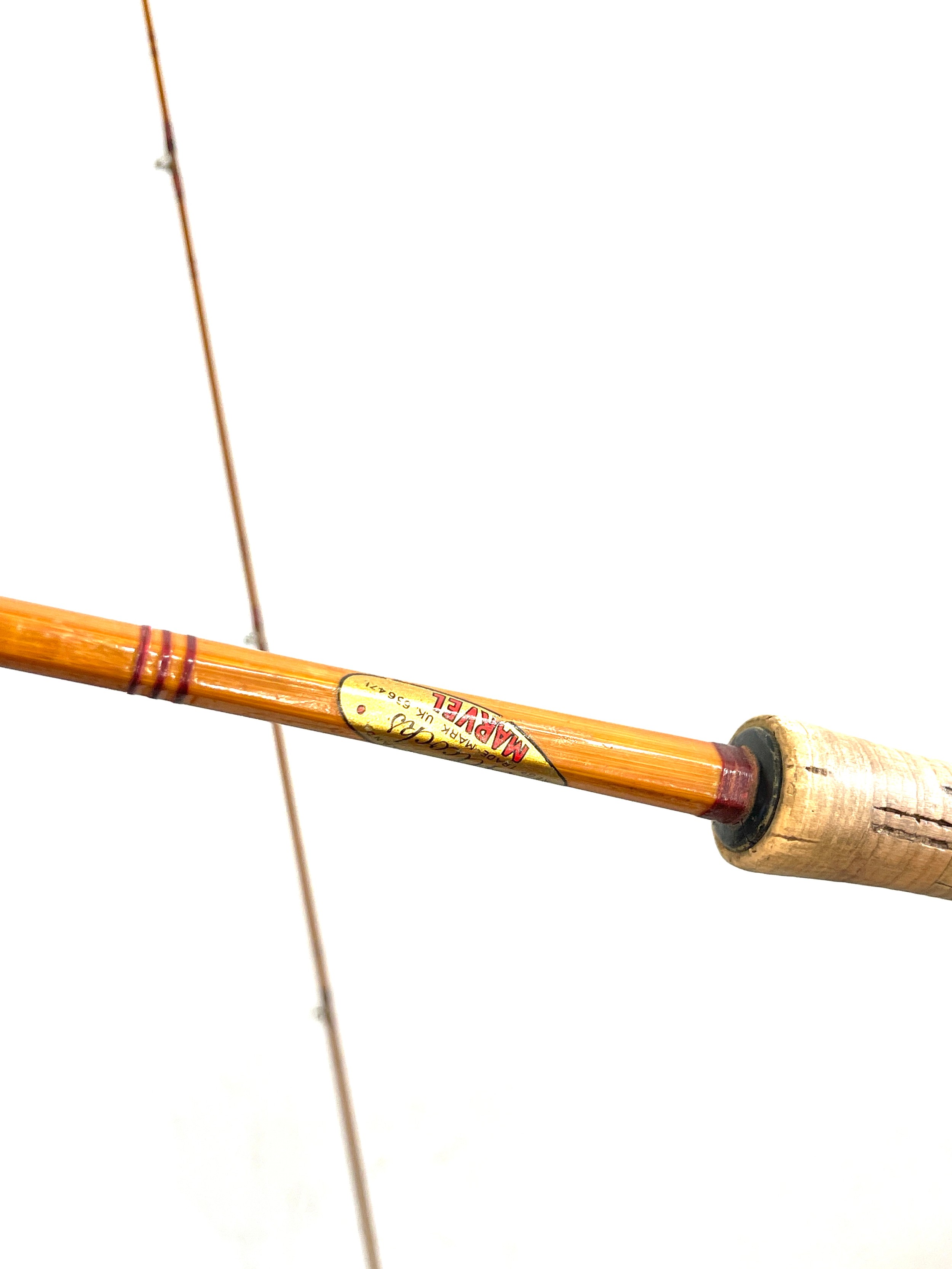 Allcock's vintage Marvel split cane fishing rod, with case - Image 4 of 8