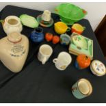 Large selection of vintage and later miscellaneous items includes Carlton Ware, Tea pots etc