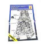 Dr Who Dalek haines service and repair manual poster limited edition measures 37 inches long by 25