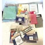 Die storage case together with dies, embroidery board, spell binder etc