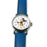 Vintage novelty Bradley mickey mouse dial wristwatch the watch will tick when put under pressure but