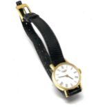 Vintage ladies Longines wristwatch original strap the watch is ticking