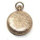 ladies Waltham rolled gold full hunter pocket watch the watch is ticking