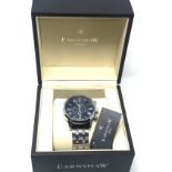 Thomas Earnshaw mens wristwatch as new boxed the watch is ticking