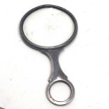 Antique silver magnifying glass chester silver hallmarks measures approx 16cm by8cm