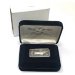 Boxed the new millennium group official 1oz 999.silver ingot with coa