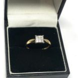 9ct gold diamond ring set with 0.15ct diamonds weight 1.5g