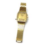 Vintage Seiko H461-5000 Digital Gold Tone quartz gents Watch untested needs battery