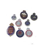 8 kings crown enamelled police lapel badges
