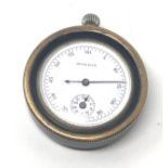 Rare Moeris miniature stopwatch handwinding screw front enclosing 60 seconds stopwatch with 30