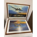 Millennium Flypast, Robert Calow, Ltd Ed Signed Print and a Flug zum Absprungplatz print 1943 signed