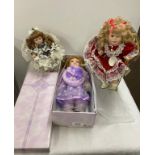 2 Leonardo collection dolls includes 1 boxed, Rose, Betsy etc