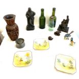 Selection of collectables to include glass bottles, vases, ornaments etc