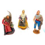 Selection of S Jouglas dolls to include Fisherman, Witch and old lady