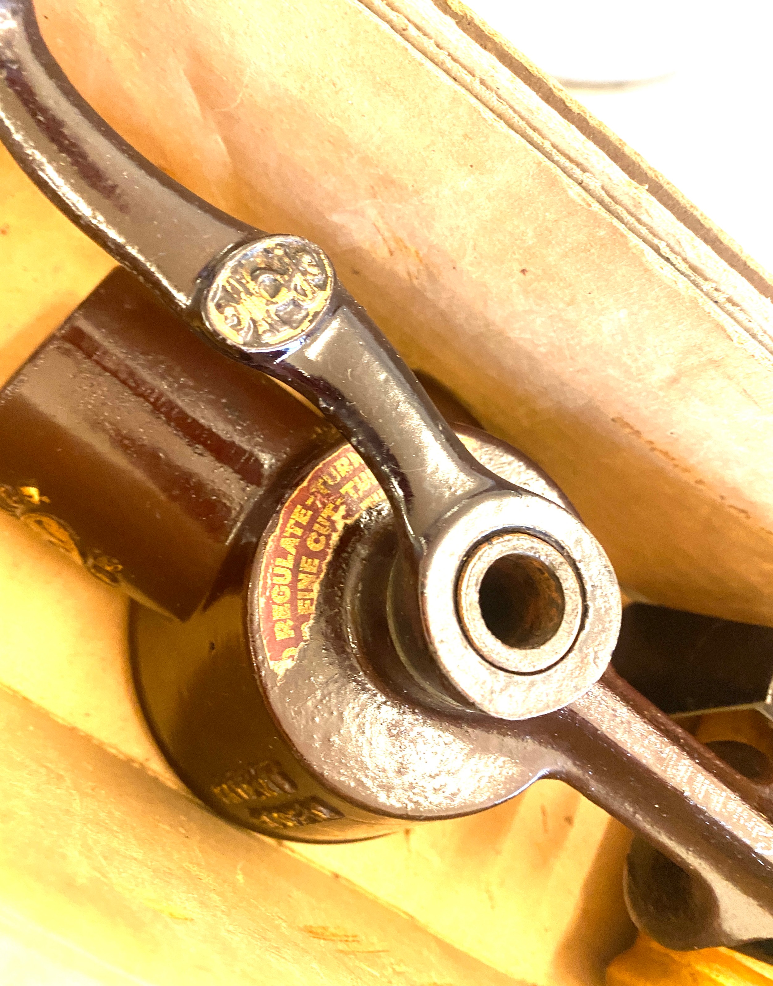 Stainless Steel jam pan, British made mincer, pottery bread bin - Image 3 of 5