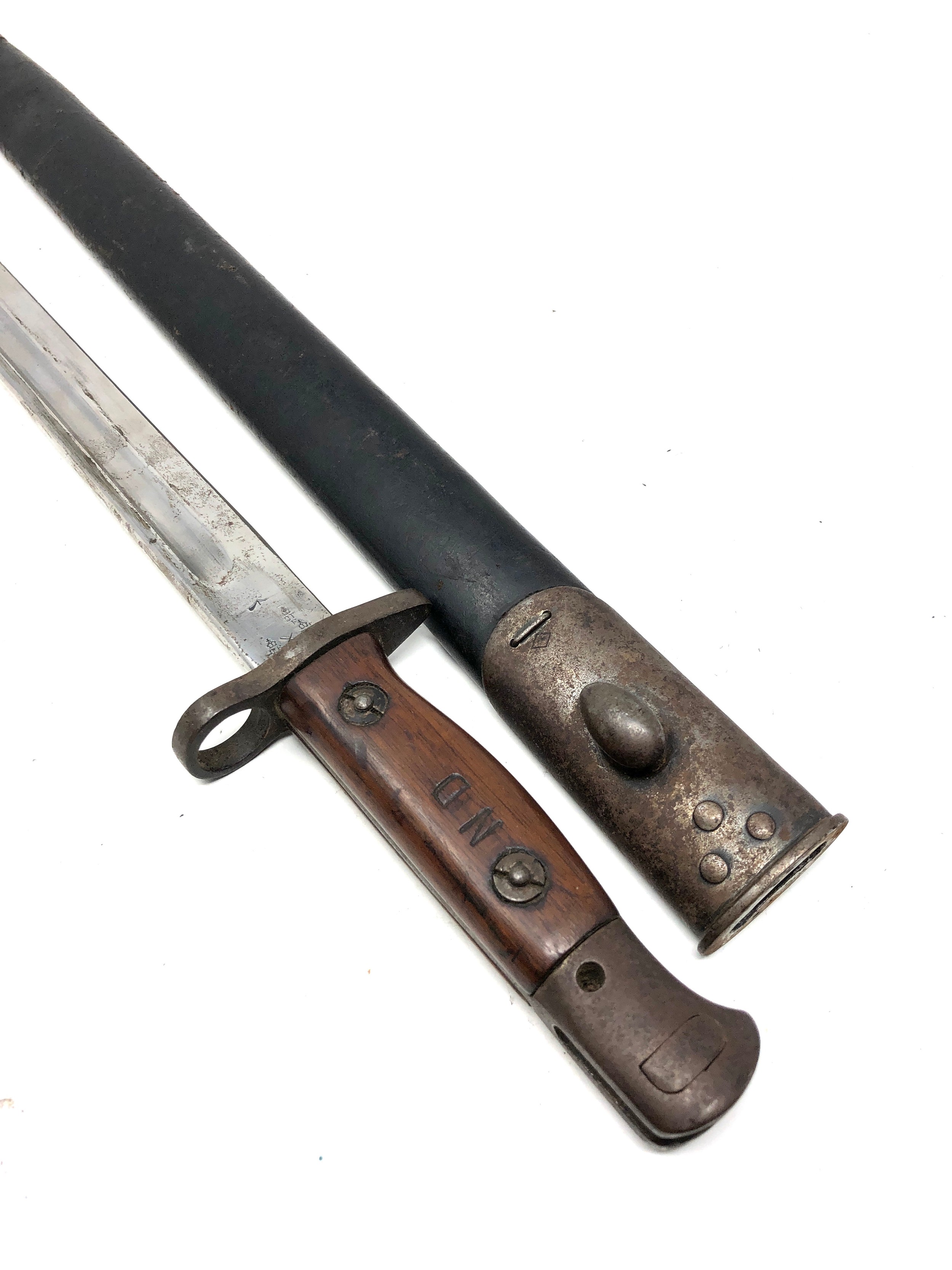 1907 sanderson bayonet and scabbard - Image 3 of 6