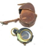 ww1 1917 verners pattern military compass in leather case compass maker e.koehn geneve