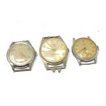 3 vintage wristwatches inc herma jayess & white star spares or repairs