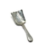 Antique Victorian silver tea caddy spoon