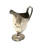 Large Victorian silver cream jug London silver hallmarks measures approx height 15.5cm weight 212g