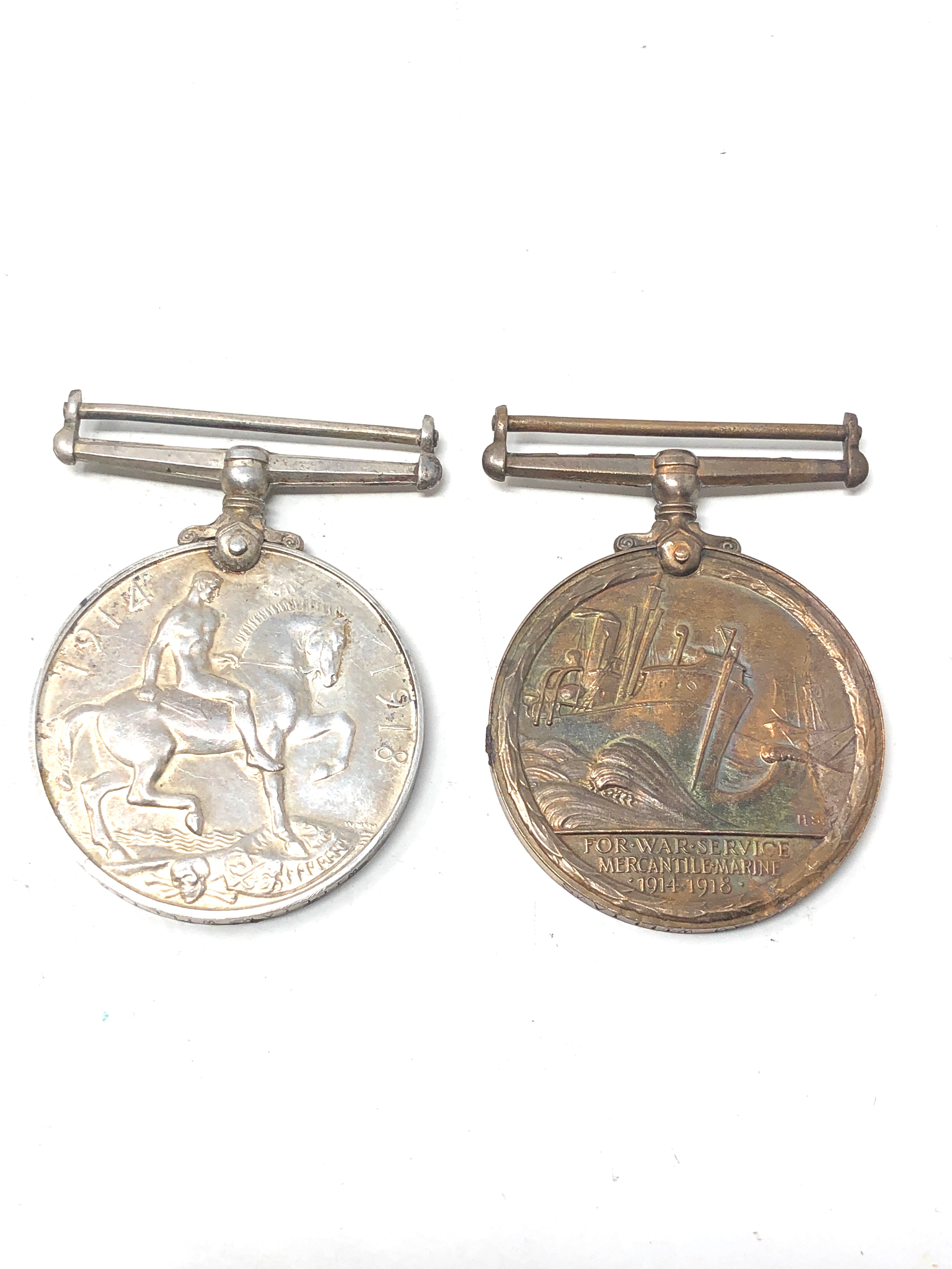 ww1 mercantile marine medal pair to william williams