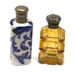 2 antique perfume bottles