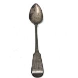 Georgian silver serving spoon london silver hallmarks