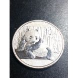 2015 Chinese Panda 1 oz 999 Silver Coin 10 Yuan