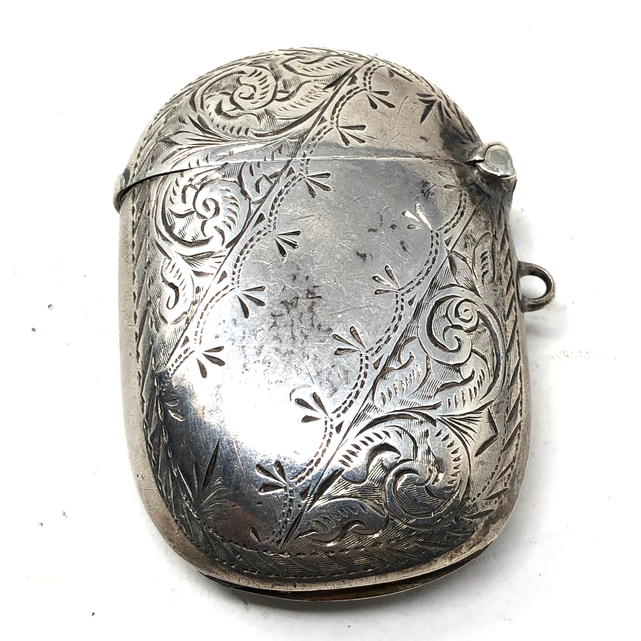 Antique silver vesta case - Image 2 of 4