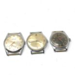 3 vintage wristwatches inc accurist liga & timex spares or repairs