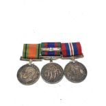 ww2 mounted canadian silver medal group inc voluntary service medal war & defence medals