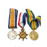 ww1 trio medals to w.s.a 1049 j.stewart skipper r.n.r