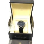 Thomas Earnshaw mens wristwatch as new boxed the watch is ticking