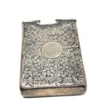 Antique silver playing card case birmingham silver hallmarks