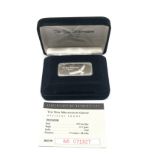 Boxed the new millennium group official 1oz 999.silver ingot with coa