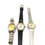 3 vintage ladies wristwatches inc seiko favre leuba & encar spares or repairs