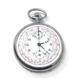 Up / Down dial centre second chronograph pocket watch the watch is not ticking case and dial in good